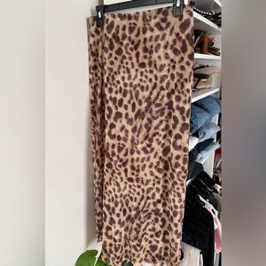 Leopard Print Women's long Skirt